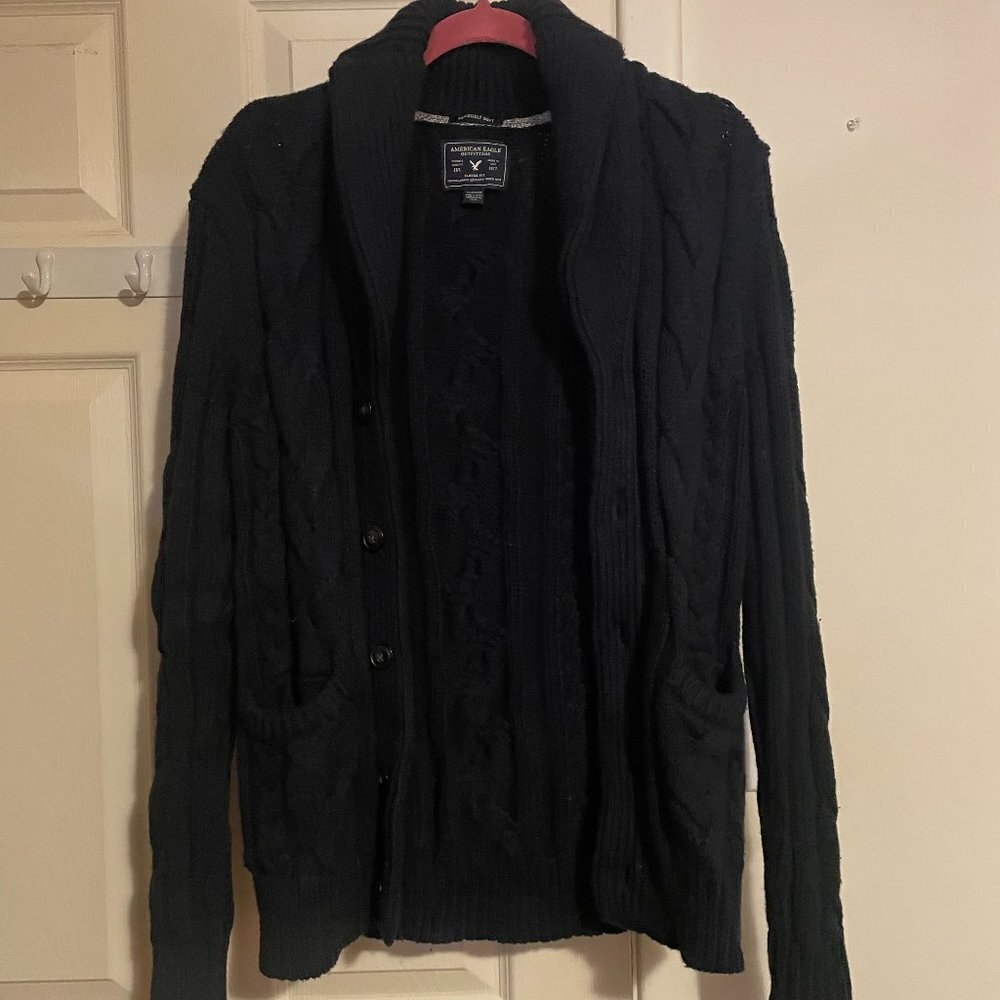 American Eagle Seriously Soft Button Navy Blue Cardigan Size XS
